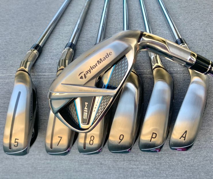 TaylorMade Sim Max Iron Set 5-PW, AW Steel KBS Max 85 Regular Flex ...