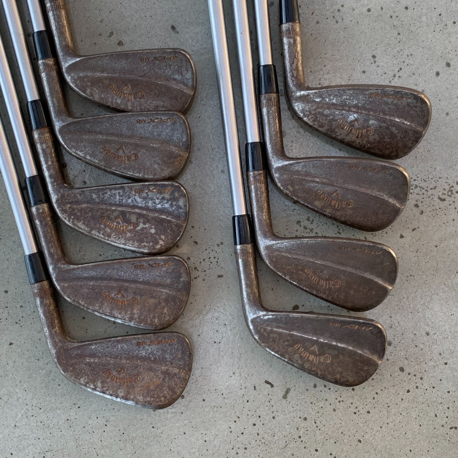 Callaway Apex MB Forged 18 RAW 2-PW Iron Set - KBS C-Taper 120 S - GP Grips  - Standard – Golfstix