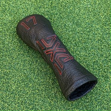 PXG 17 Hybrid Headcover - Leather Black Red Stitch