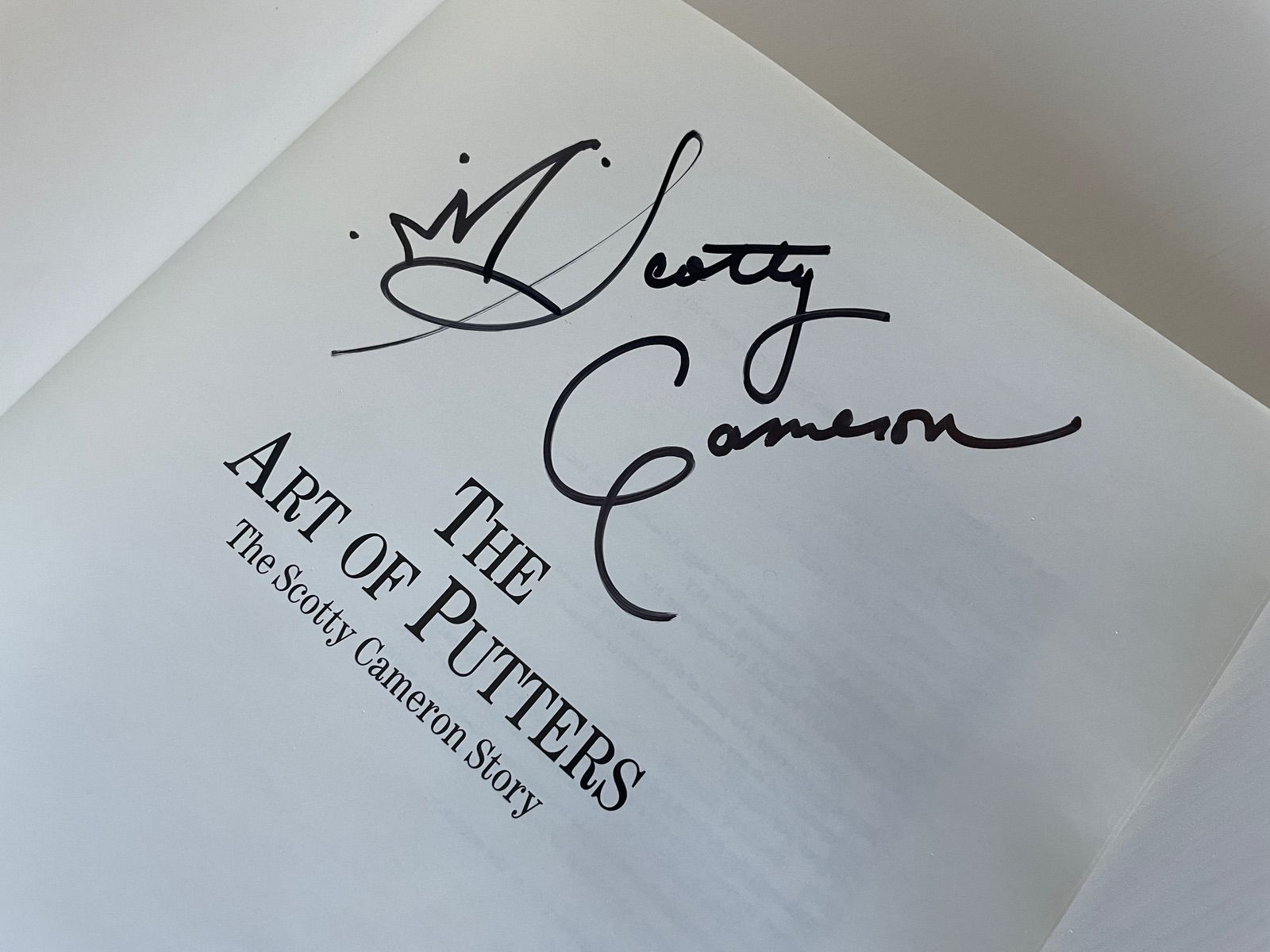 The Art of Putters - The Scotty Cameron Story - Copy Signed by 