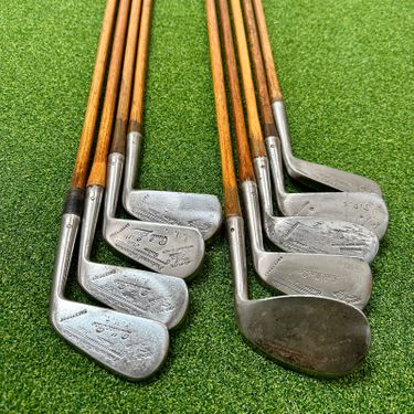 PGA Custom Kro Flite Hickory Iron Set - Reset Heads