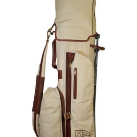 Handmade Canvas & Leather Stand Bag Classic Style Golf 