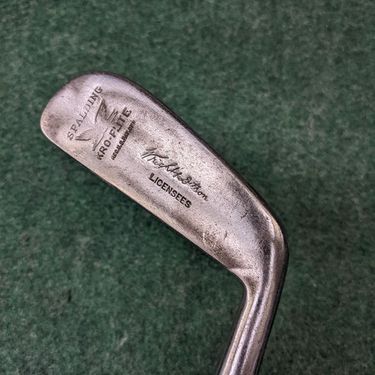 Spalding Wrights Ditson deep groove putter f10 hickory 