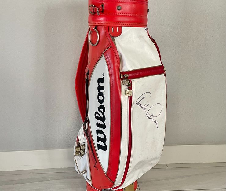 Arnold Palmer Signed Vintage Wilson Golf Bag - COA - RH Sikes ...