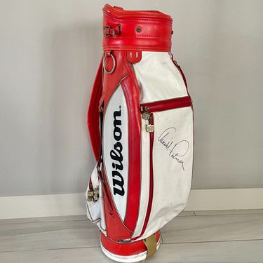 Arnold Palmer Signed Vintage Wilson Golf Bag - COA - RH Sikes Collection