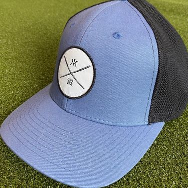 Miura Golf Samurai Patch Hat - Adjustable Snapback Blue/Black
