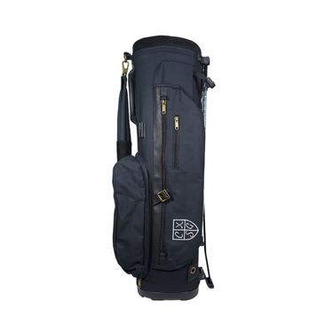 Classic Style Golf Stand Bag - Canvas & Leather - Black