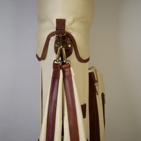 Handmade Canvas & Leather Stand Bag Classic Style Golf 