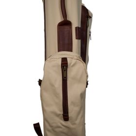 Handmade Canvas & Leather Stand Bag Classic Style Golf 