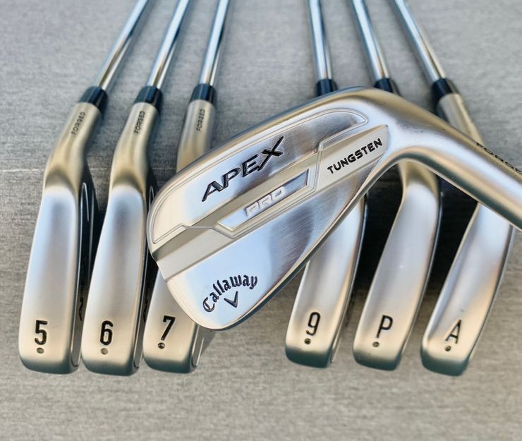 Callaway Golf Apex Pro 21 Iron Set 5 Pw Aw Kbs Taper 130 X Stiff Shaft Golfstix