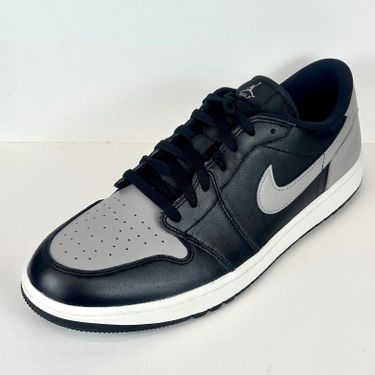 Nike Air Jordan 1 Low Golf Shoes - Shadow (Grey/Black) - Size 13 - New!