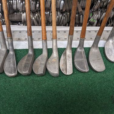 9 aluminum head hickory shafted putters