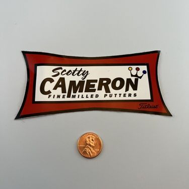 New Scotty Cameron Fine Milled Putters Red Sticker Decal Titleist Large 900502