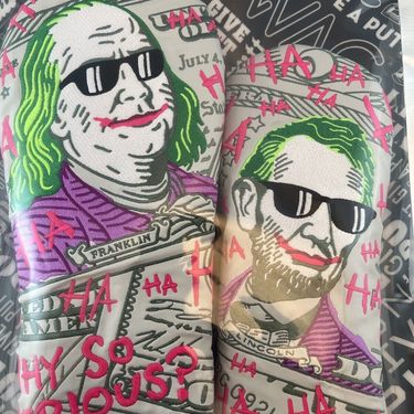 New Swag Golf Defaced Benjamin Lincoln Presidents Money Cash Dollar Driver Wood