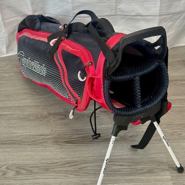 Taylormade Quiver Sunday Carry Bag - Navy/Red - Short Stand - Excellent!