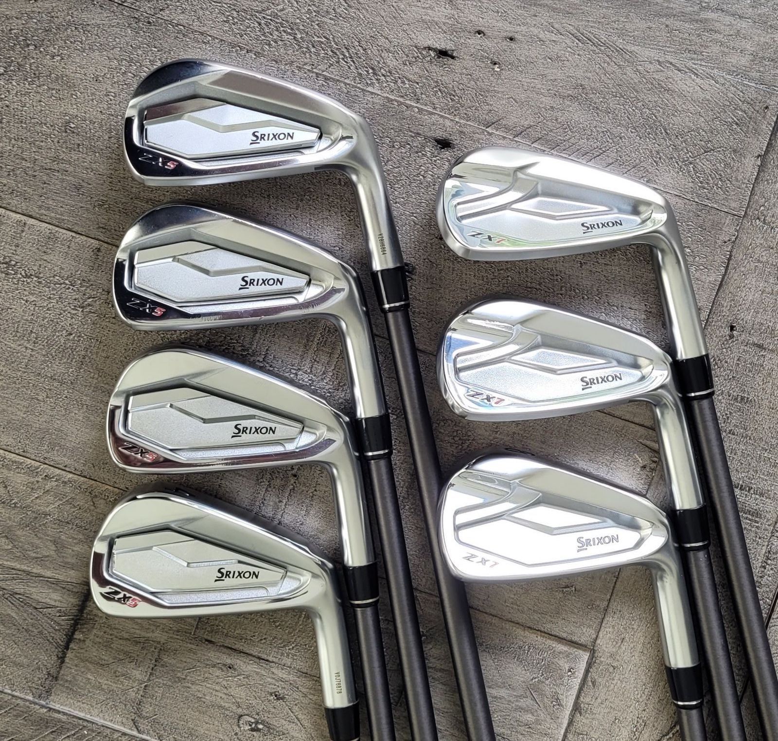 Srixon ZX7 & ZX5 Combo Irons 4-AW - Rare Aerotech Private Reserve 