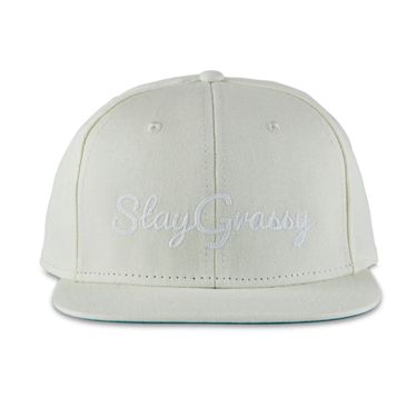 Stay Grassy sG Snapback Hat (OFF WHITE)