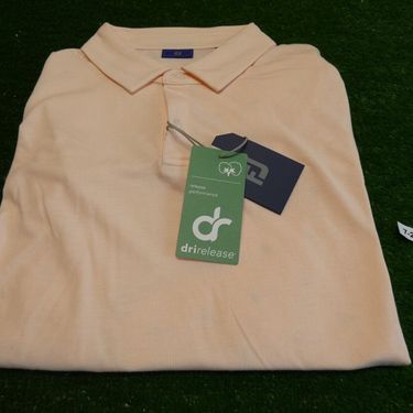 FootJoy Men's Athletic Fit Solid DriRelease Shell Pink Golf Shirt Large 29623