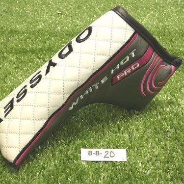 Odyssey Women's White Hot Pro Blade Putter Headcover White/Silver/Pink New