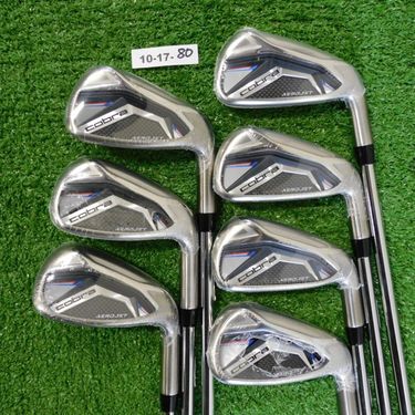 Cobra Aerojet Irons 5-P & G KBS Tour Lite Regular Steel New