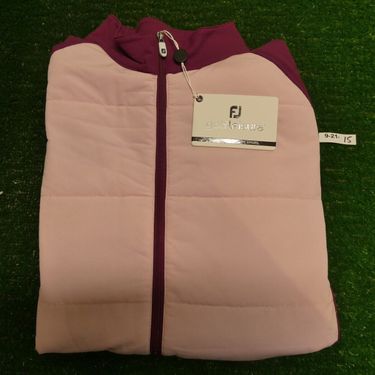 FootJoy Womens Hybrid Midlayer Golf Jacket Fig/Pink Medium 28287