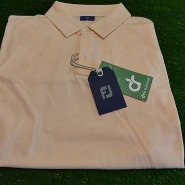 FootJoy Men's Athletic Fit Solid DriRelease Shell Pink Golf Shirt Large 29623