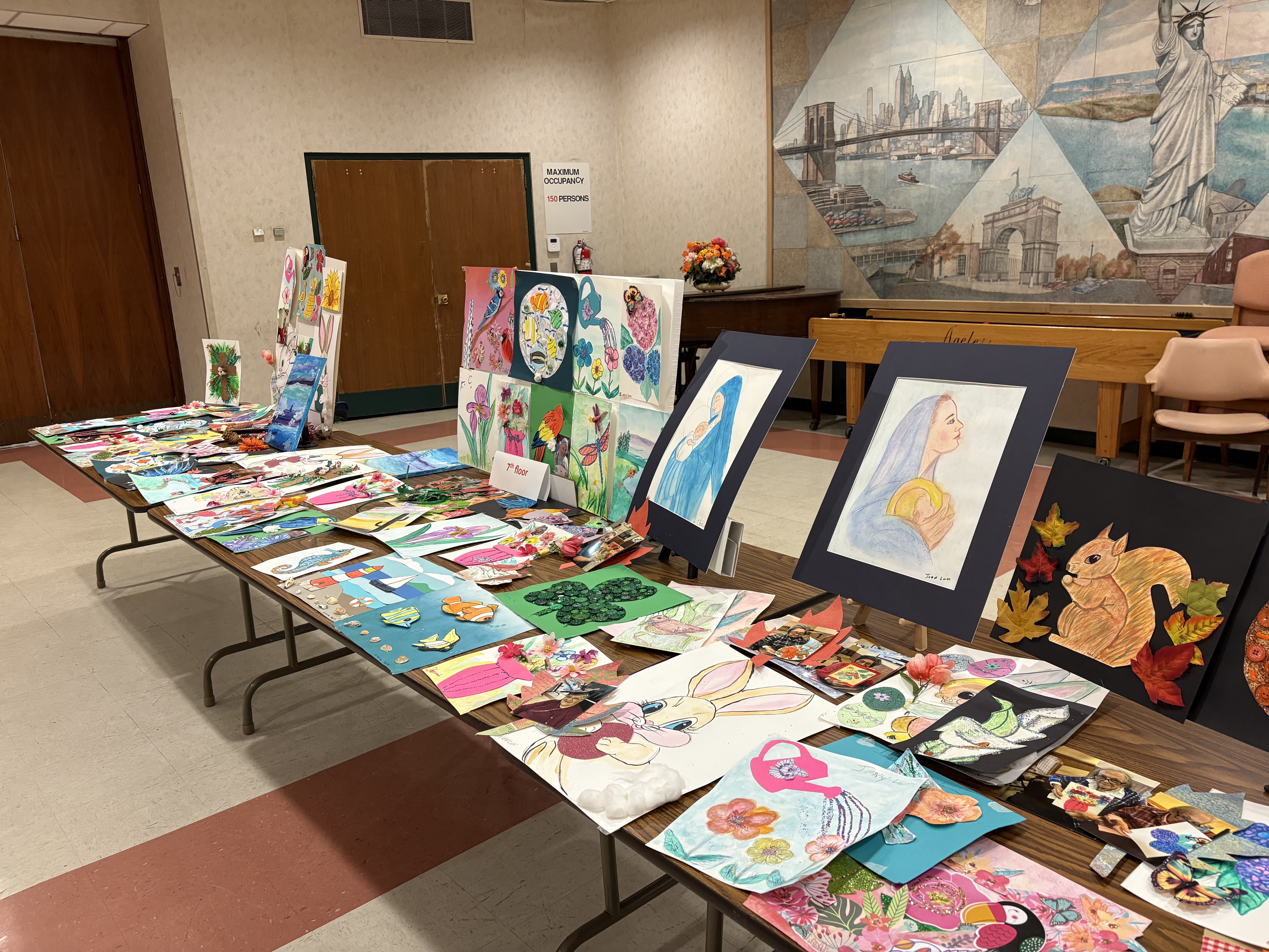 2 Tables Of Art Work