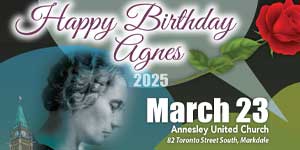 A Tribute to Agnes Macphail: Happy Birthday Agnes, March 23