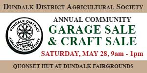Dundalk Agricultural Society  Annual Community  Garage Sale and Craft Sale