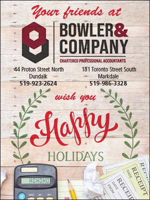 Bowler and Company wish you Happy Holidays.