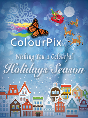 ColourPix wishes  you a colourful holiday season. 