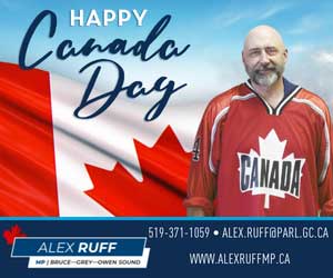 MP Alex Ruff Canada Day ad