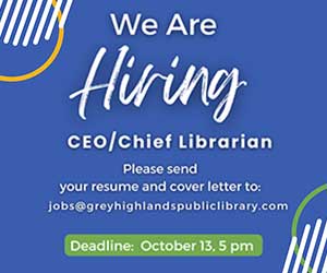 Grey Highlands Library: Hiring CEO/Librarian
