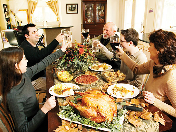 Christmas dinner party