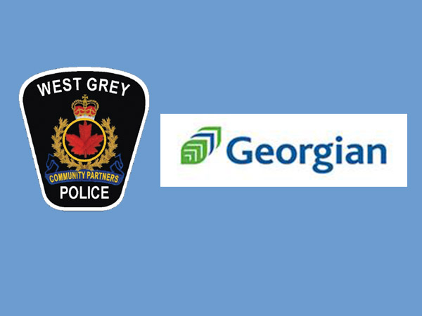 West Grey Police and Georgian College logos