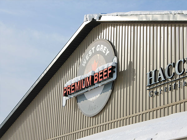 West Grey Premium Beef sign