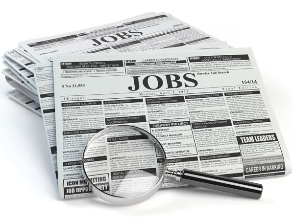 classified job ads in the newspaper