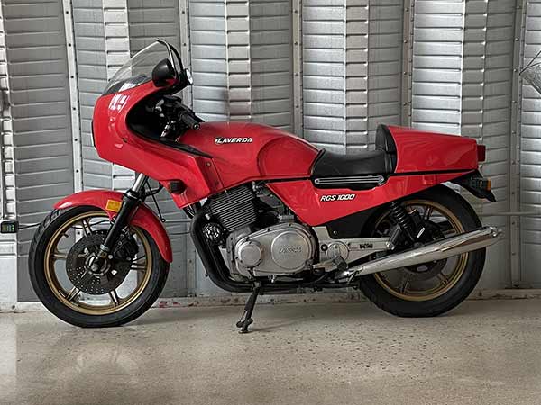 Laverda RGS1000 motorcycle inside.