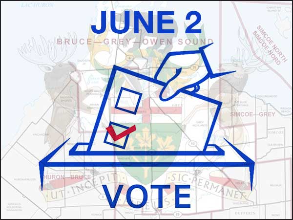 June 2 vote - Ontario provincial election