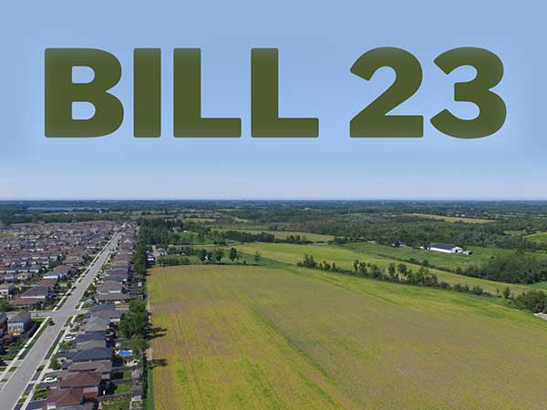 Bill 23 picture of farmland