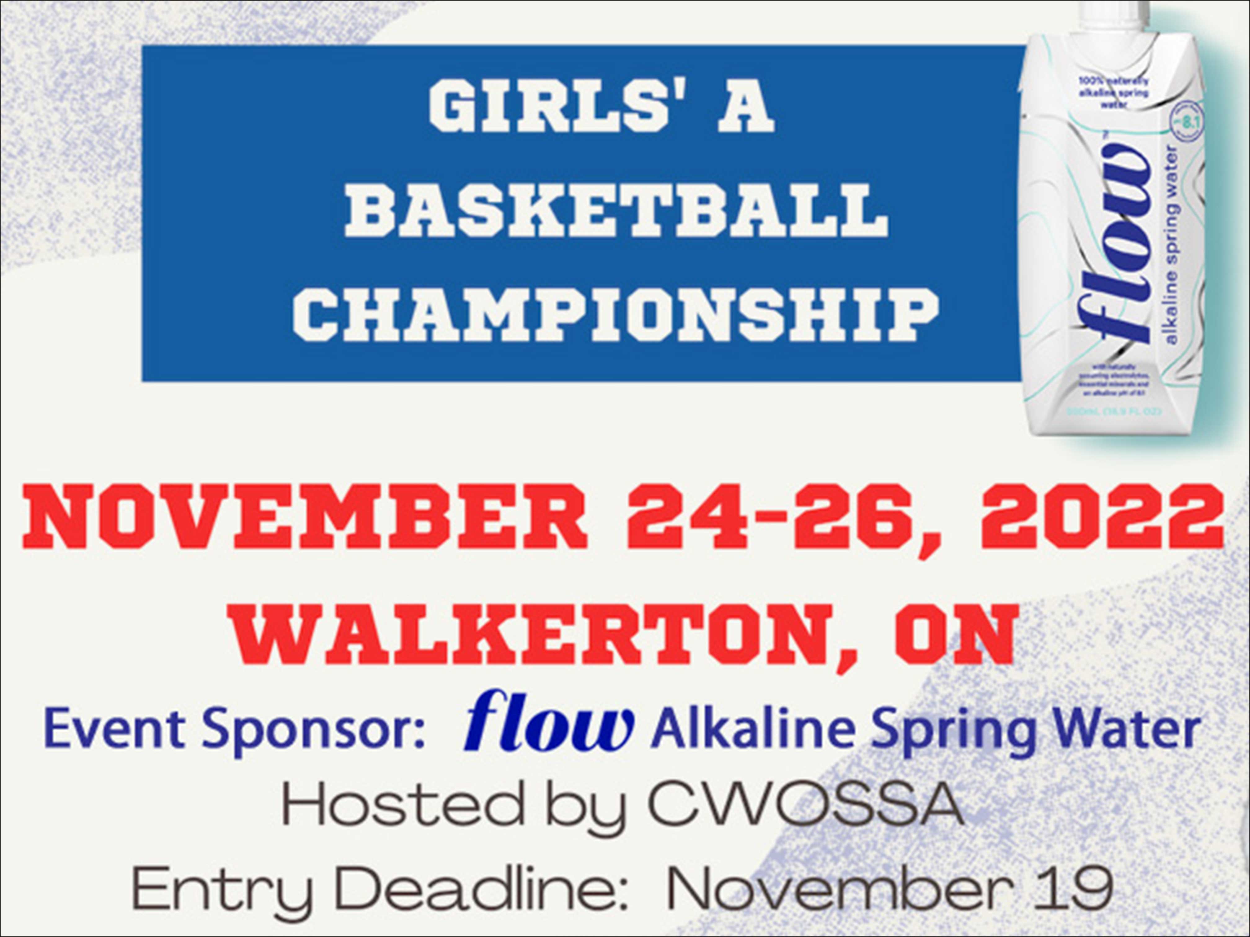 OFSAA Girls' A Basketball Championships - November 24-26, 2022