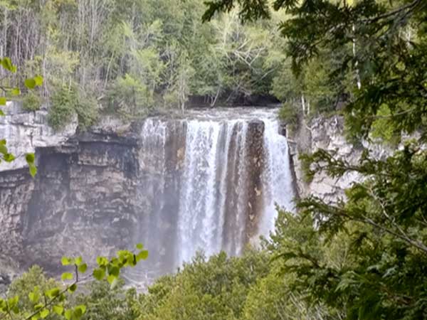 Eugenia Falls photo with water flowing