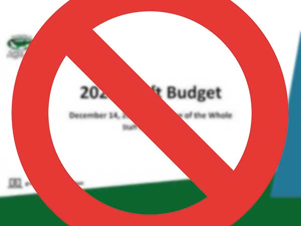 Grey Highlands Draft Budget not allowed