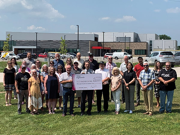 Ram Rodeo cheque presentation.