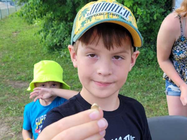 Gold-panning winner, Logan Pilkey-Joseph