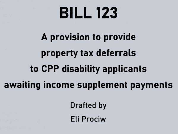 BILL 123 by Eli Prociw