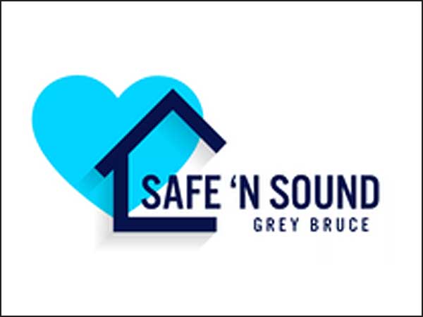 Safe 'n Sound Grey Bruce logo