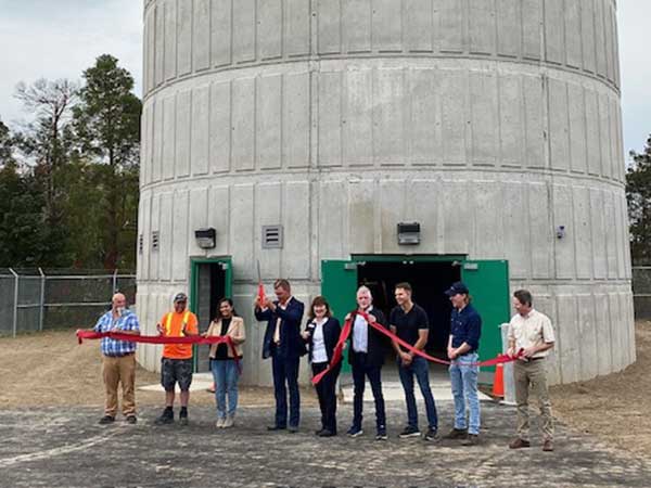 Ribbon cutting ceremony at new Dundalk water tower