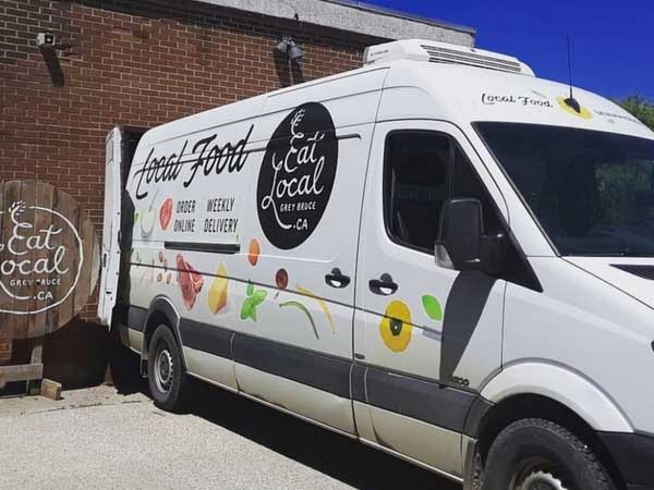 Eat Local Grey Bruce van
