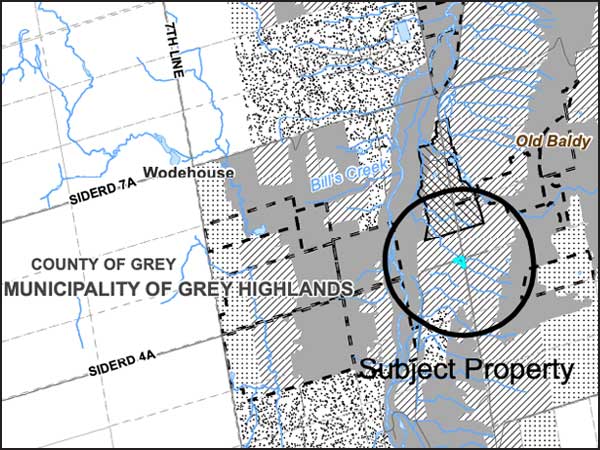 Grey Roads 13 and 30 proposed parking lot location